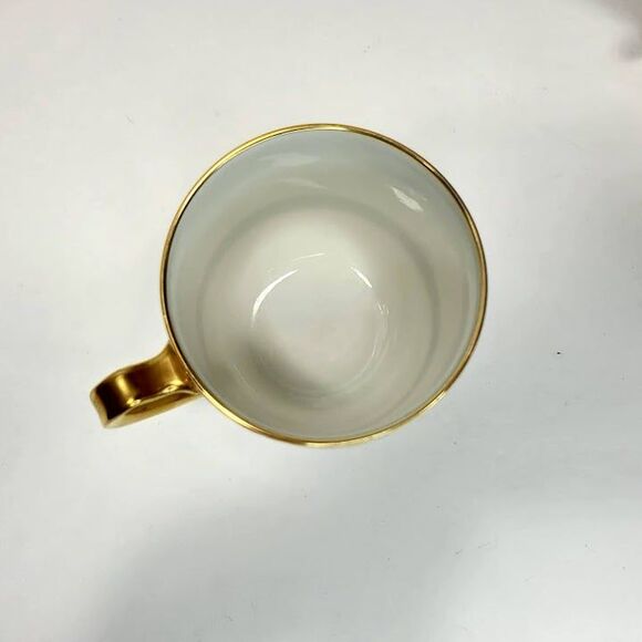 Haviland Limoges Cordelia Gold Trim Demitasse Cup & Saucer - Picture 4 of 10